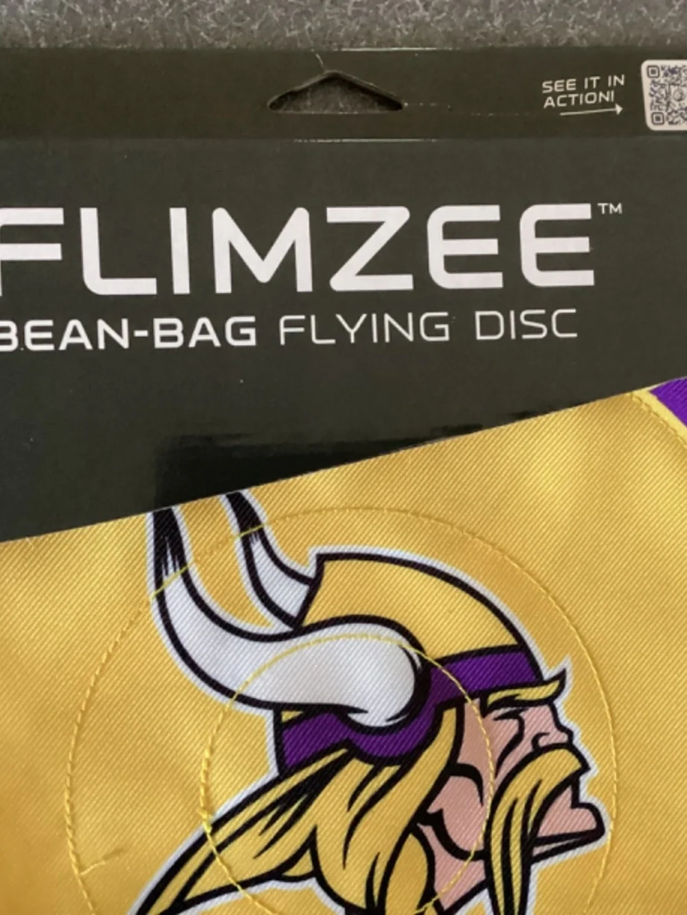 Bean Bag Flying Disc NFL Flimzee Minnesota Vikings